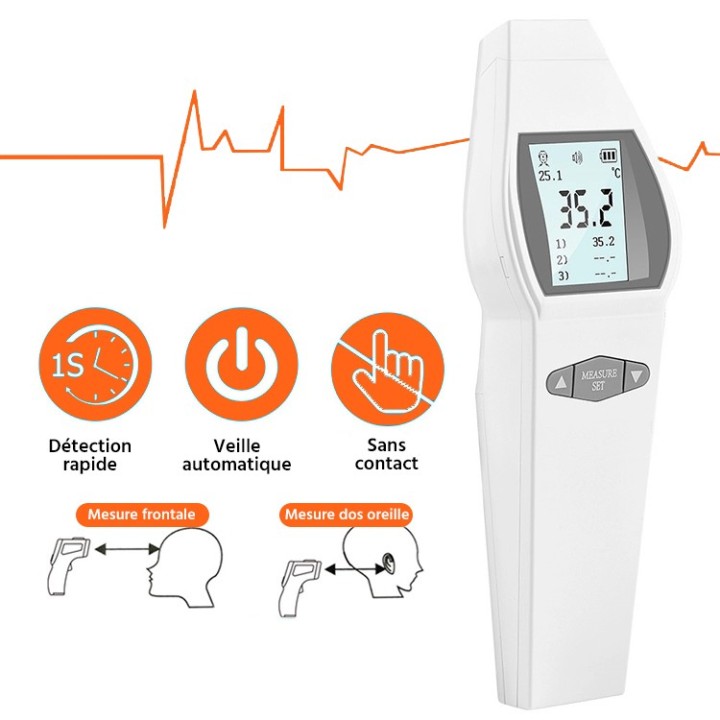Thermomètre Infrarouge sans contact X8
