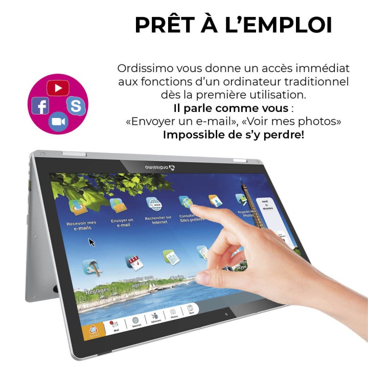 Ordinateur hybride Tactile 13"  Julia 2