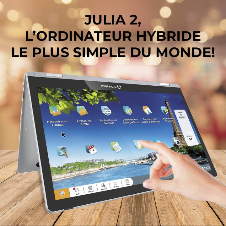 Ordinateur hybride Tactile 13"  Julia 2