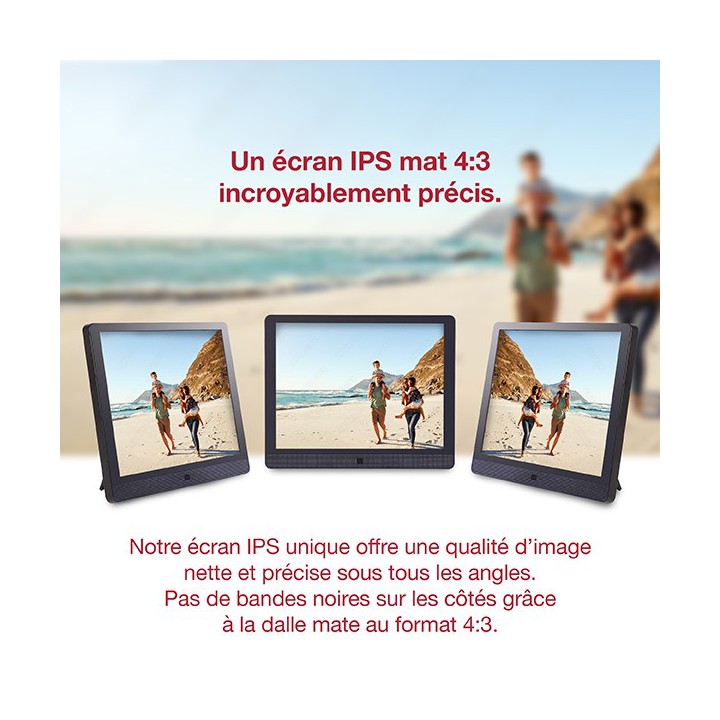 Cadre photo 15" numérique connecté intelligent Wi-Fi Pix-Star